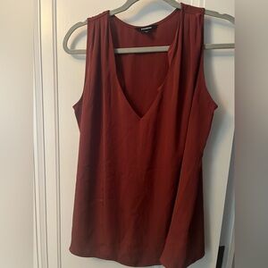 Express Red Sleeveless Tank Top